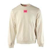 Hugo Boss Ivory Bomullsweater för Herrar Beige, Herr