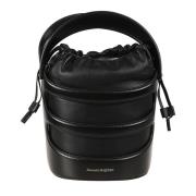 Alexander McQueen Svarta Rise Bucket Väskor Black, Dam