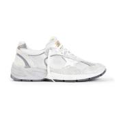 Golden Goose Vit Silver Löpande Pappa Sneakers White, Herr