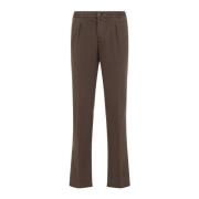 Kiton Castagna Casual Byxor Brown, Herr