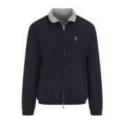 Brunello Cucinelli Vändbar Navy Jacka Blue, Herr