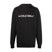 A-Cold-Wall Logo Print Hoodie Black, Herr