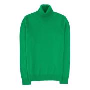 Roberto Collina Nautisk Grön Turtleneck Tröja Green, Herr