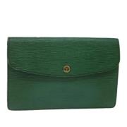 Louis Vuitton Vintage Pre-owned Laeder kuvertvskor Green, Dam