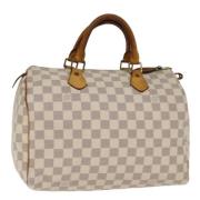 Louis Vuitton Vintage Pre-owned Canvas handvskor White, Dam