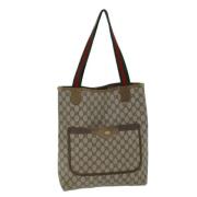 Gucci Vintage Pre-owned Laeder totevskor Beige, Dam