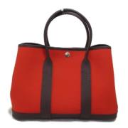 Hermès Vintage Pre-owned Tyg totevskor Red, Dam