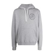 Autry Icon Logo Print Hoodie Gray, Herr