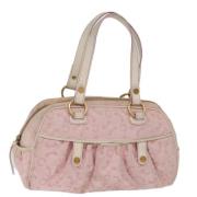 Celine Vintage Pre-owned Canvas handvskor Pink, Dam