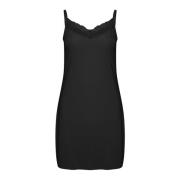 Saint Tropez Feminin Spetsklänning Svart Black, Dam