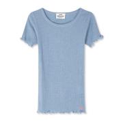 Mads Nørgaard Puderblå Trixy Top & T-shirt Blue, Dam