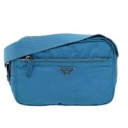 Prada Vintage Pre-owned Nylon prada-vskor Blue, Dam