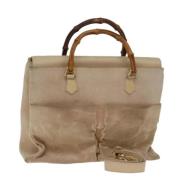 Gucci Vintage Pre-owned Mocka totevskor Beige, Dam