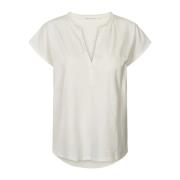 Rabens Saloner Blanca Top & T-Shirt Krita White, Dam