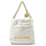 Chanel Vintage Pre-owned Laeder chanel-vskor White, Dam