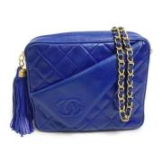 Chanel Vintage Pre-owned Laeder chanel-vskor Blue, Dam