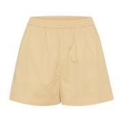 Saint Tropez Enkla Elastiska Shorts & Knickers Beige, Dam