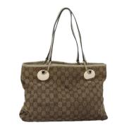 Gucci Vintage Pre-owned Canvas gucci-vskor Beige, Dam