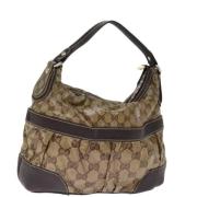 Gucci Vintage Pre-owned Canvas gucci-vskor Brown, Dam