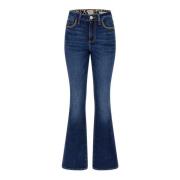 Guess Blå Damjeans med Frontlogo Blue, Dam