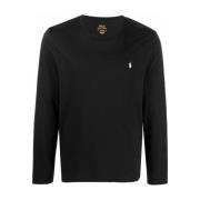 Polo Ralph Lauren Svart bomullssweatshirt med signaturlogga Black, Her...