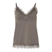 Rosemunde Feminin Spetstopp Gray, Dam