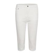 Kaffe Capri Jeans Shorts & Knickers White, Dam