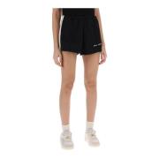 Palm Angels Spårshorts med kontrastband Black, Dam