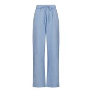 Neo Noir Wide Trousers Blue, Dam