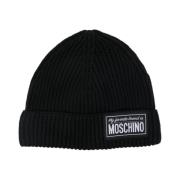 Moschino Barn Svarta Mössor Black, Herr