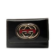 Gucci Vintage Pre-owned Laeder nyckelhllare Black, Dam