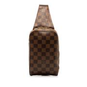 Louis Vuitton Vintage Pre-owned Canvas axelremsvskor Brown, Dam