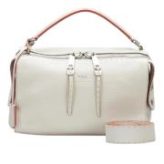 Fendi Vintage Pre-owned Laeder handvskor White, Dam