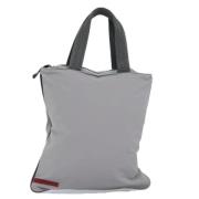 Prada Vintage Pre-owned Nylon totevskor Gray, Dam