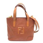 Fendi Vintage Pre-owned Laeder fendi-vskor Brown, Dam