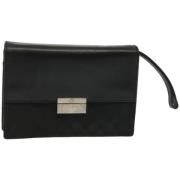 Gucci Vintage Pre-owned Canvas kuvertvskor Black, Dam