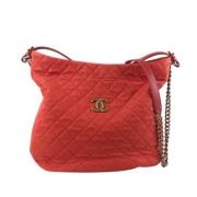 Chanel Vintage Pre-owned Laeder axelremsvskor Red, Dam