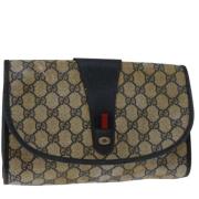 Gucci Vintage Pre-owned Laeder kuvertvskor Blue, Dam