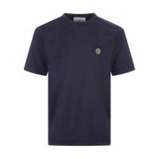 Stone Island Marinblå Slim Fit T-shirt Blue, Herr