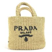 Prada Vintage Pre-owned Tyg prada-vskor Beige, Dam