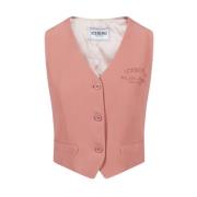 Iceberg Logo Vest i Bomullsblandning Red, Dam