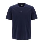 C.p. Company Blank Merceriserad Jersey T-shirt Blue, Herr