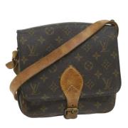 Louis Vuitton Vintage Pre-owned Canvas axelremsvskor Brown, Dam