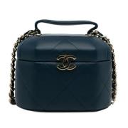 Chanel Vintage Pre-owned Laeder chanel-vskor Blue, Dam