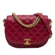 Chanel Vintage Pre-owned Laeder chanel-vskor Red, Dam