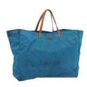 Gucci Vintage Pre-owned Canvas totevskor Blue, Dam