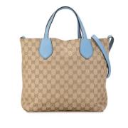 Gucci Vintage Pre-owned Canvas gucci-vskor Beige, Dam