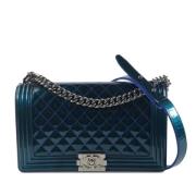 Chanel Vintage Pre-owned Laeder chanel-vskor Blue, Dam