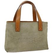 Celine Vintage Pre-owned Canvas handvskor Gray, Dam