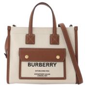 Burberry Bomull totevskor Beige, Dam